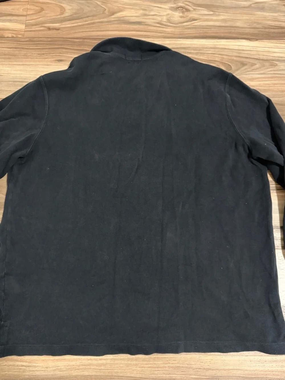 Polo Ralph Lauren Men’s XL Estate Rib Quarter Zip Pullover Black Cotton Sweater